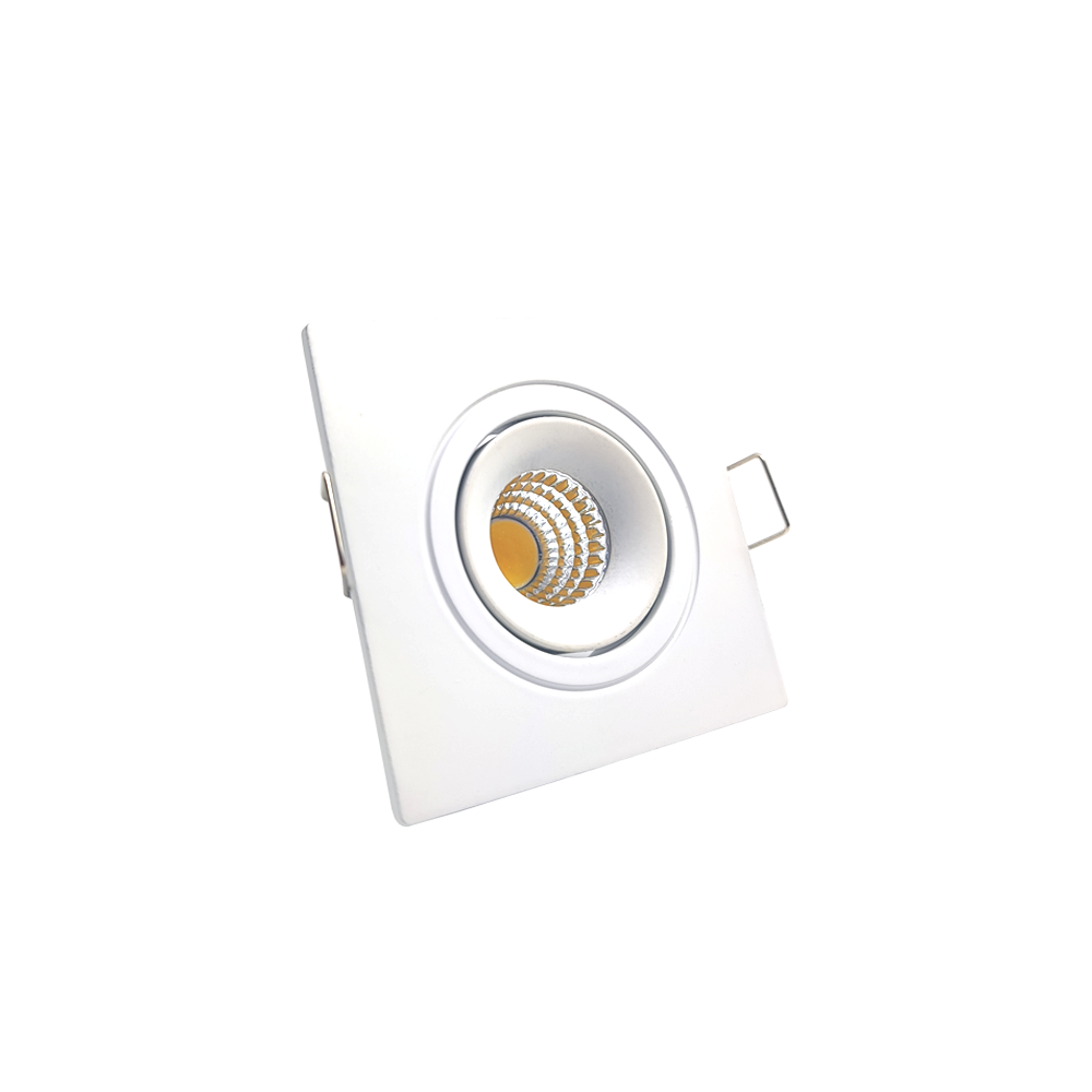 SPOT LED EMBUTIR QUADRADO BRANCO ORIEN. 3W 4200K