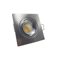 SPOT LED EMBUTIR QUADRADO NÍQUEL ORIEN. 3W 3000K