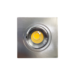 SPOT LED EMBUTIR QUADRADO NÍQUEL ORIEN. 3W 4200K