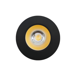 APLIQUE REDONDO PRETO 5W 3000K