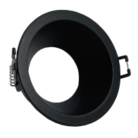 ARO GU10/MR16 RECUADO RED.FIXO PRETO S24