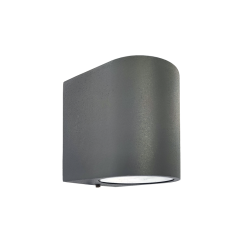 APLIQUE TUNEL CINZENTO 1XGU10