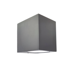 APLIQUE QUADRADO CINZA 1XGU10