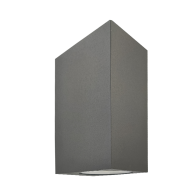 APLIQUE QUADRADO CINZENTO 2XGU10