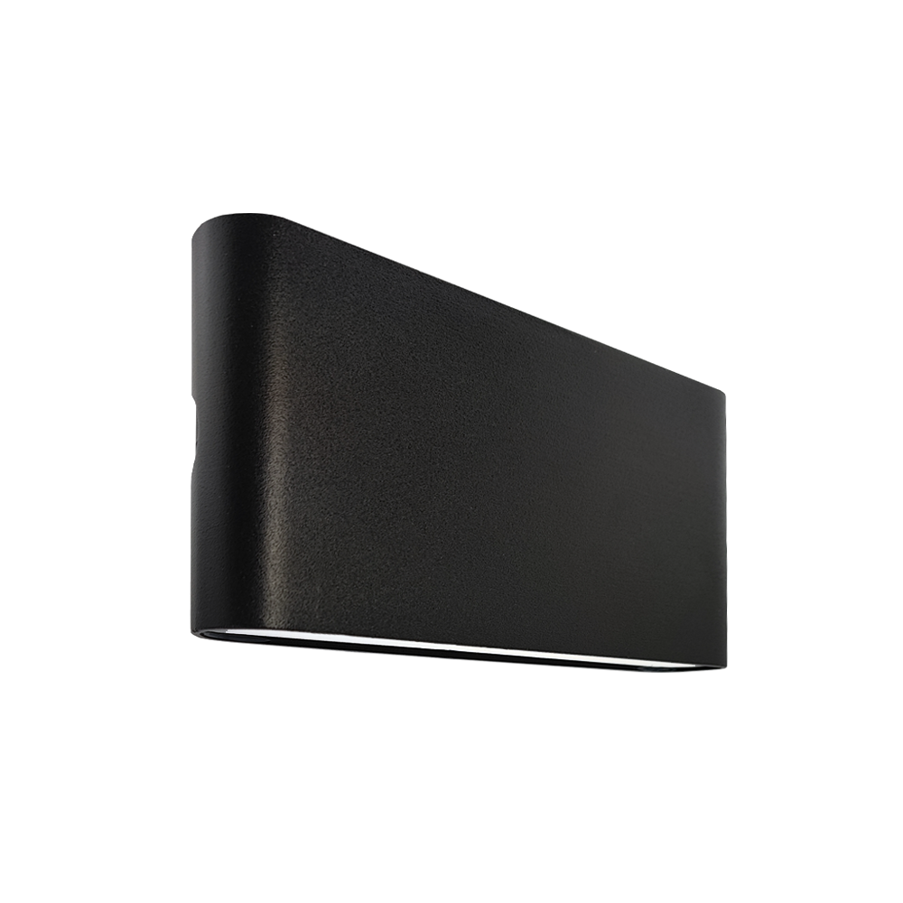 APLIQUE 6W + 6W PRETO 3000K