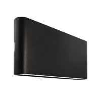 APLIQUE 6W + 6W PRETO 4200K