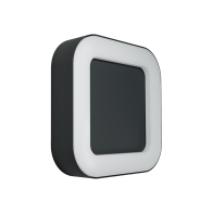 APLIQUE QUADRADO PRETO 15W 4200K