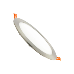 PAINEL LED EMBUTIR 12W REDONDO NIQUEL 3CCT