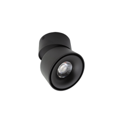 APLIQUE LED ROTATIVO 12W PRETO 4200K