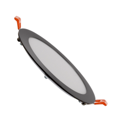 PAINEL LED EMBUTIR 18W REDONDO PRETO 3CCT