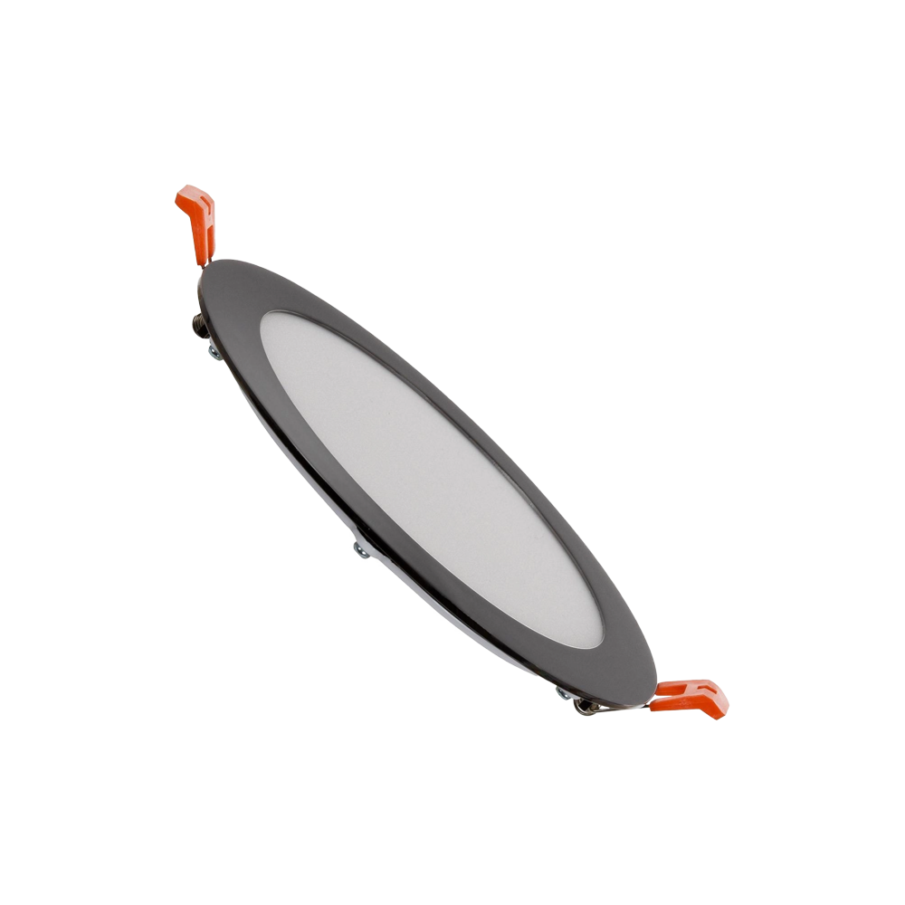 PAINEL LED EMBUTIR 18W REDONDO PRETO 3CCT