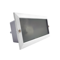 PROJETOR DE MURO RETANGULAR BRANCO E27