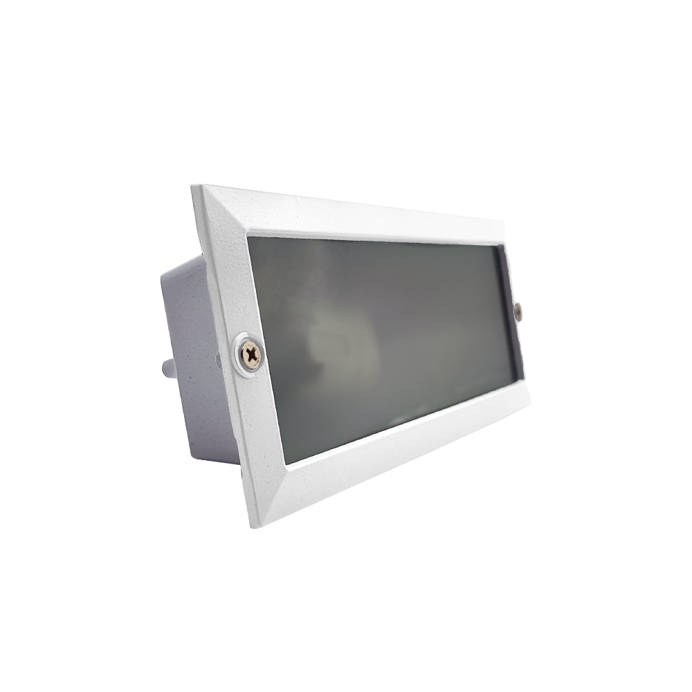PROJETOR DE MURO RETANGULAR BRANCO E27