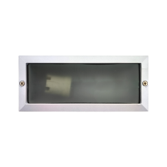 PROJETOR DE MURO RETANGULAR BRANCO E27