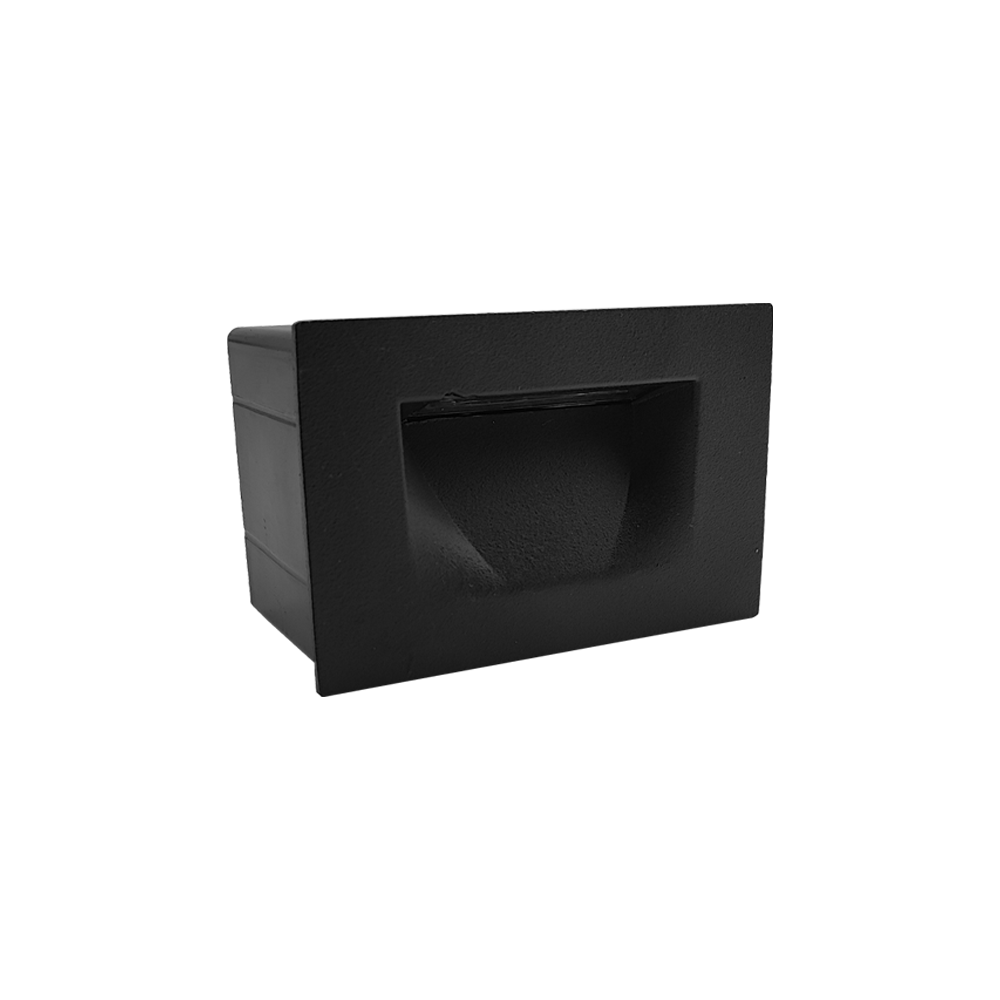 PROJETOR DE MURO RETANGULAR PRETO 3W 4200K