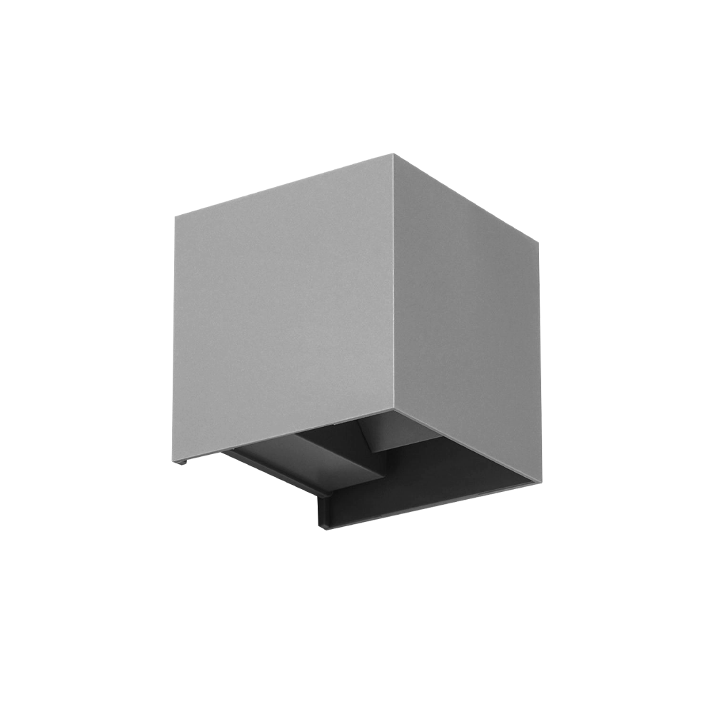 APLIQUE LED CUBO CINZA 10W 4200K