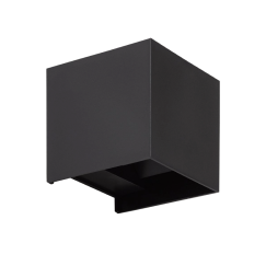 APLIQUE LED CUBO PRETO 10W 3000K